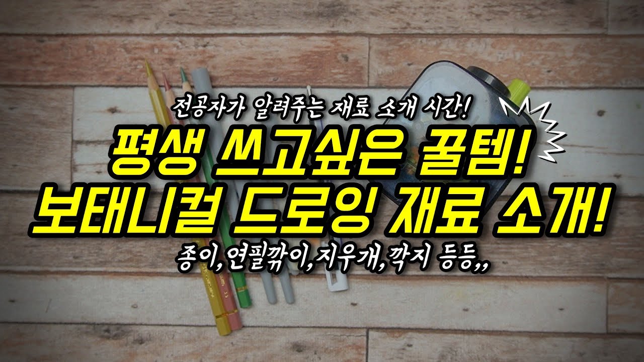 평생 쓰고픈 보태니컬 색연필 드로잉 재료 공유!