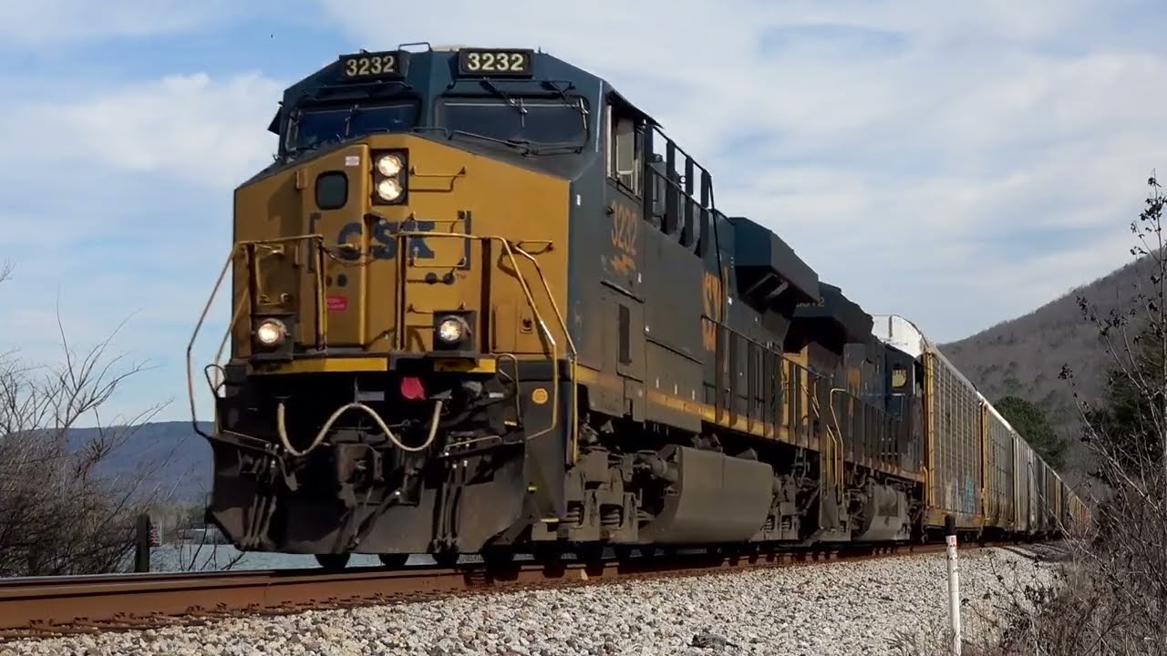 Trains around Nickajack Lake (January 28, 2023)