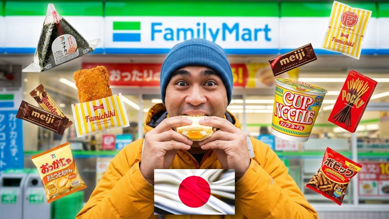 Eating ONLY Family Mart Food in Japan🇯🇵(UNBELIEVABLE!)