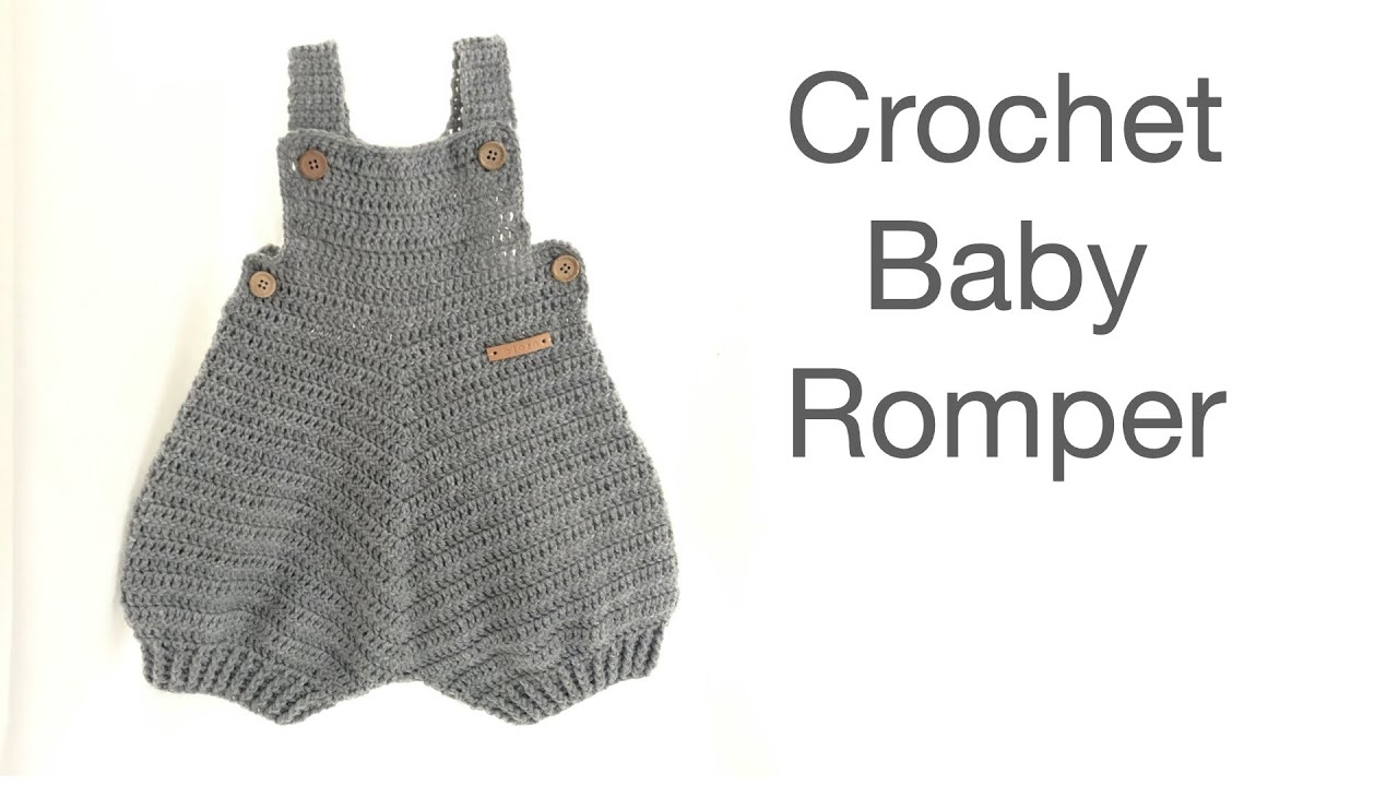 Crochet Baby Romper Bjorn | app. 6 - 9 months | free crochet pattern | how to crochet