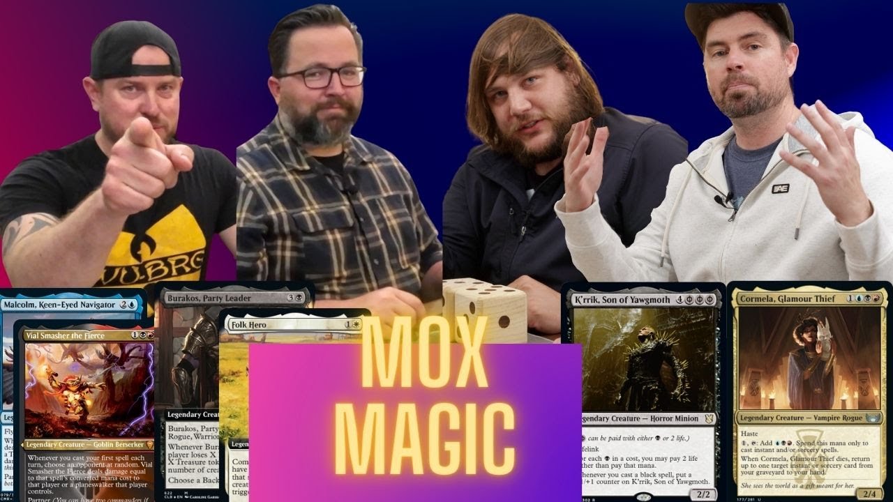 Mox Magic #6 Cormela vs K'rrik vs Burakos/Folk Hero vs Malcolm/Vial Smasher || Cedh Gameplay mtg