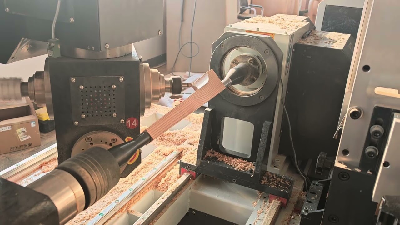 Automatic loading turning milling 5 axis cnc wood lathe making chair legs , WhatsApp 008613792259815