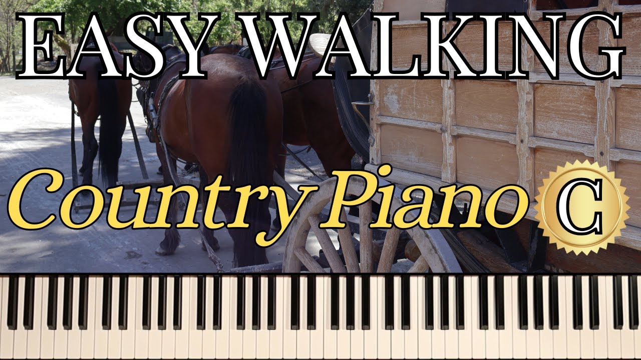 EASY WALK BETWEEN PIANO CHORDS (KEY C)