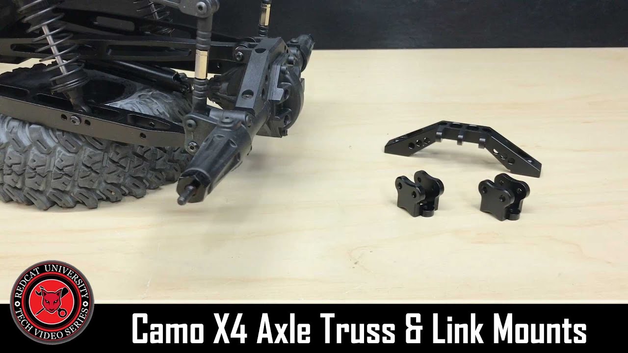 Redcat University - Redcat Racing Camo X4 Aluminum Link Mount & Axle Truss Option Part Install