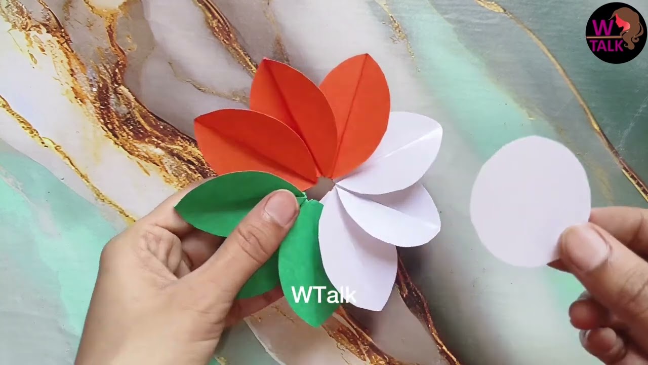 DIY 🇮🇳 Make easy Badge for Independence Day | 15 August Easy Paper Craft | Tricolor Badge Making