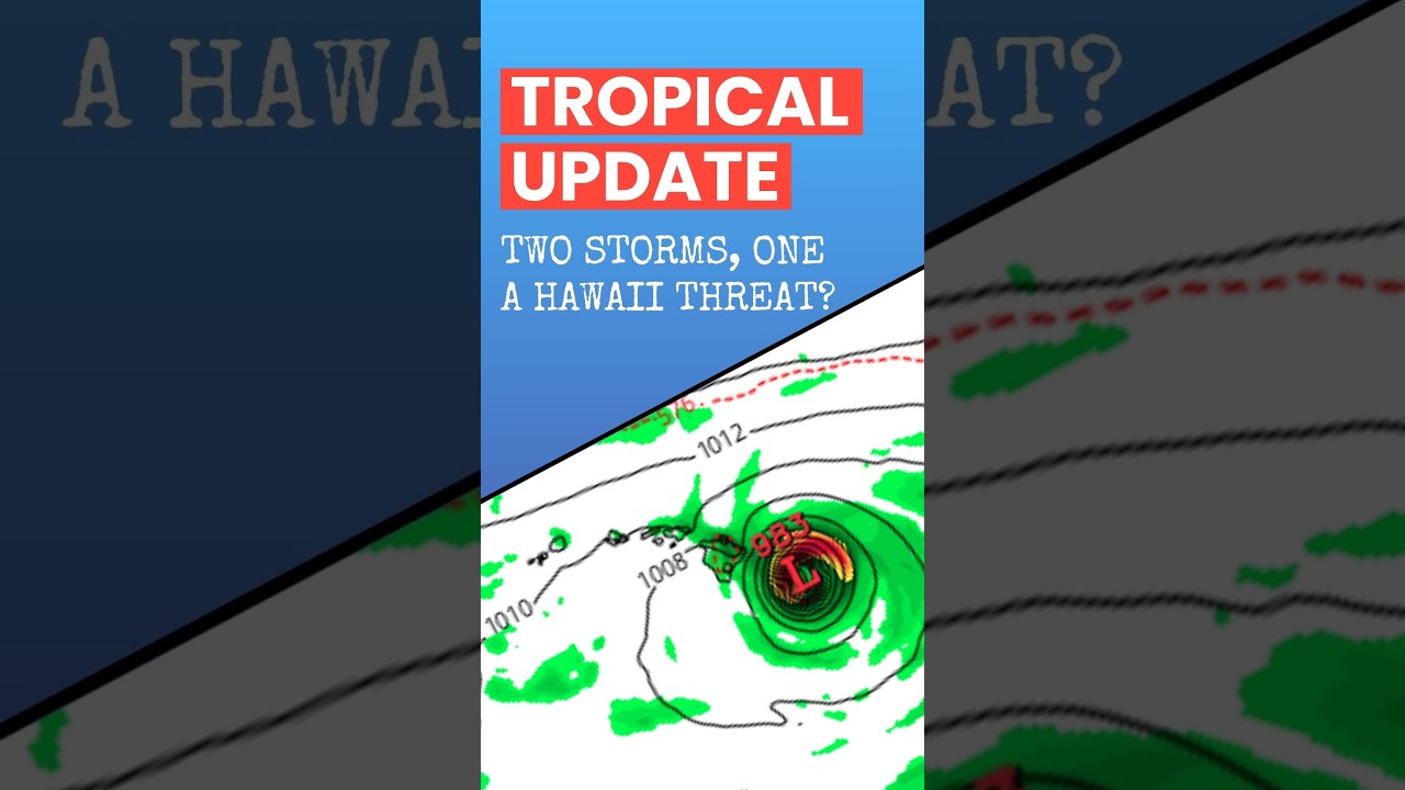 Karina & Lowell Intensifying, Lowell Threat to Hawaii?! #weather #hurricane #forecast