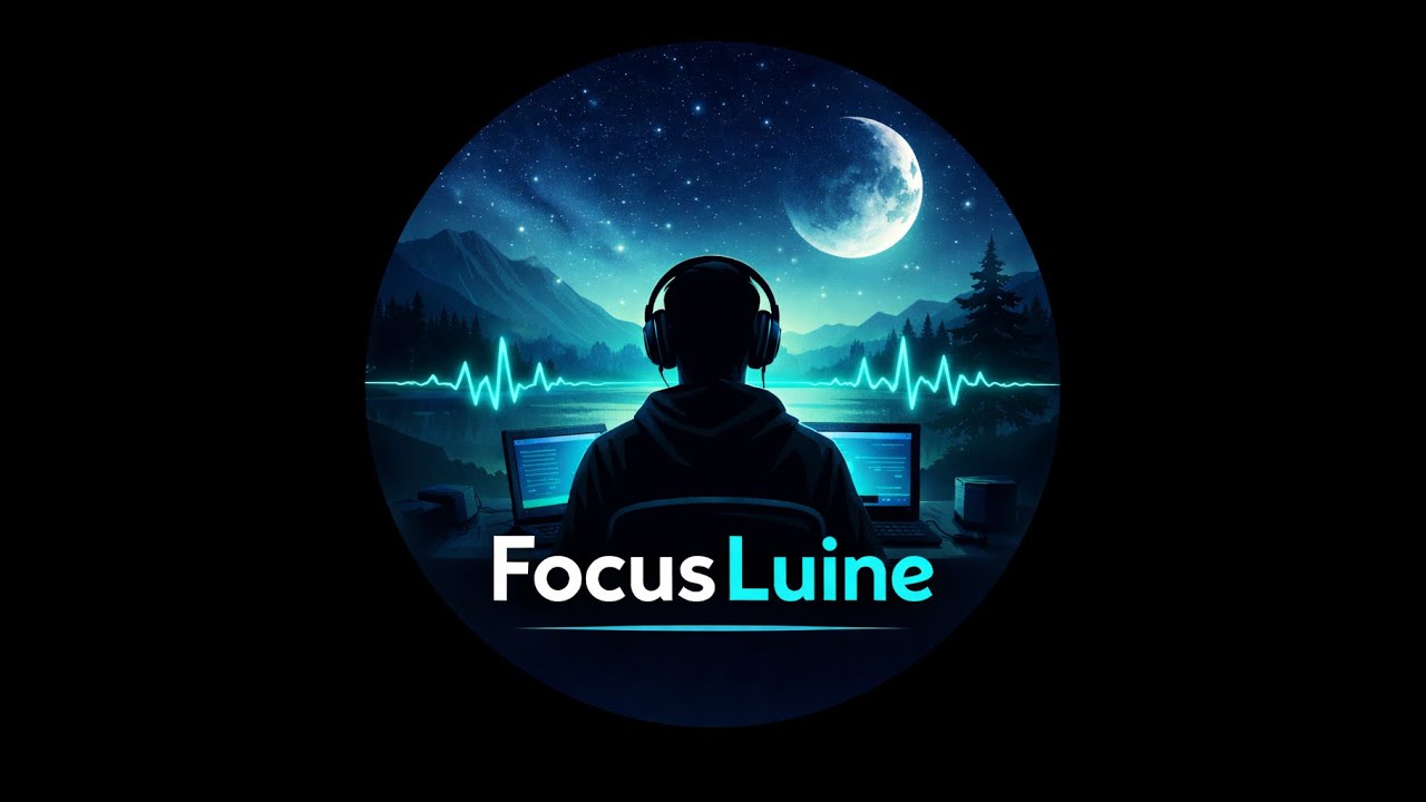 Night Focus Music for Coding & Late Work | FocusLuine