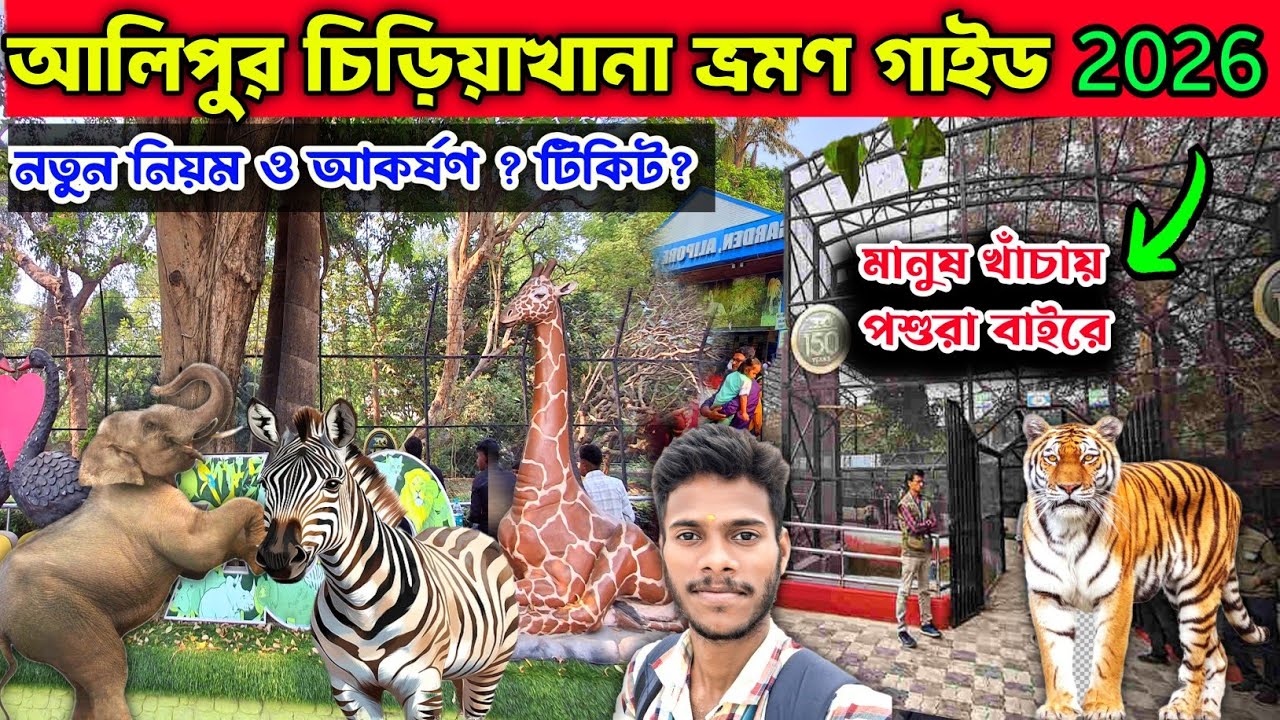 আলিপুর চিড়িয়াখানায় নতুন চমক 2026 | Alipur Zoo | Alipur Chiriakhana | Alipur Zoo In Kolkata | 