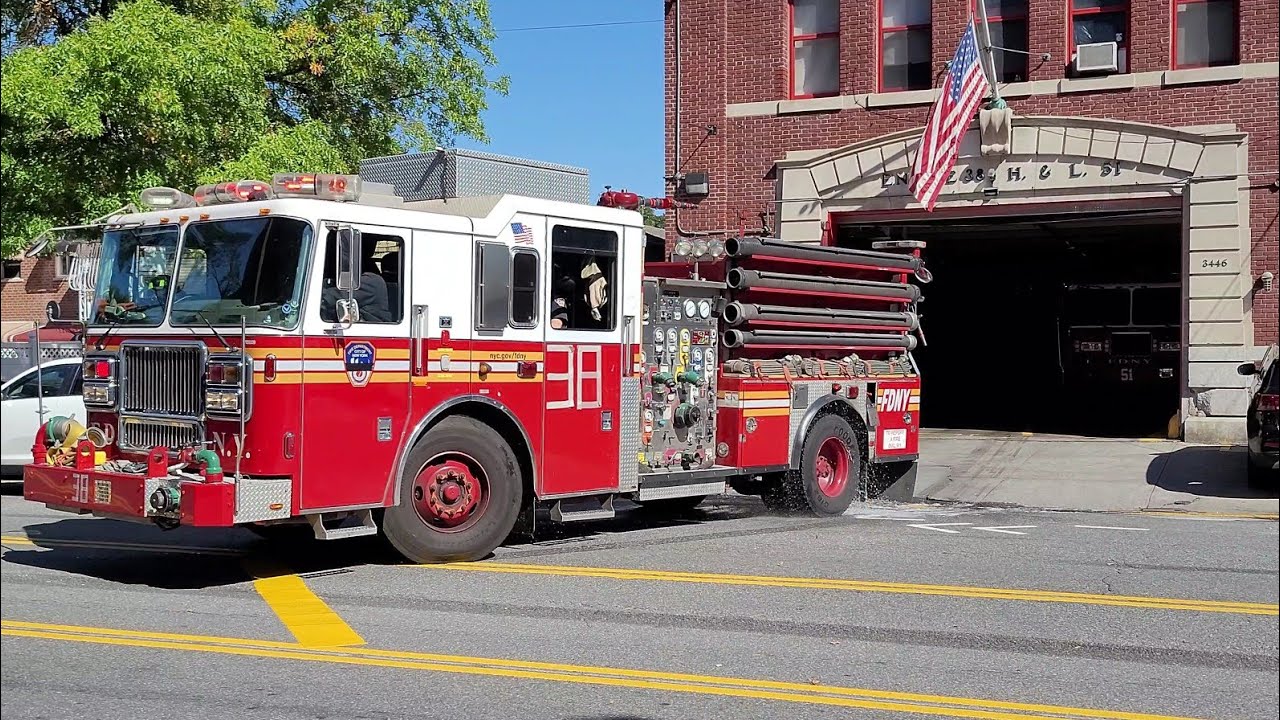 ⁴ᴷ FDNY Engine 38 Spare Responding From Quarters