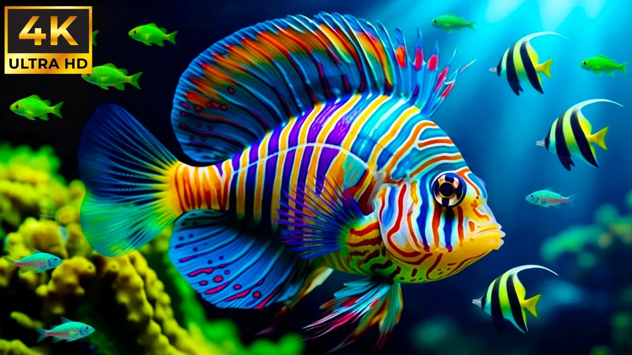 Most Beautiful River & Ocean Fish in the World | Dream Aquarium – Peaceful Marine Life & Coral Reefs