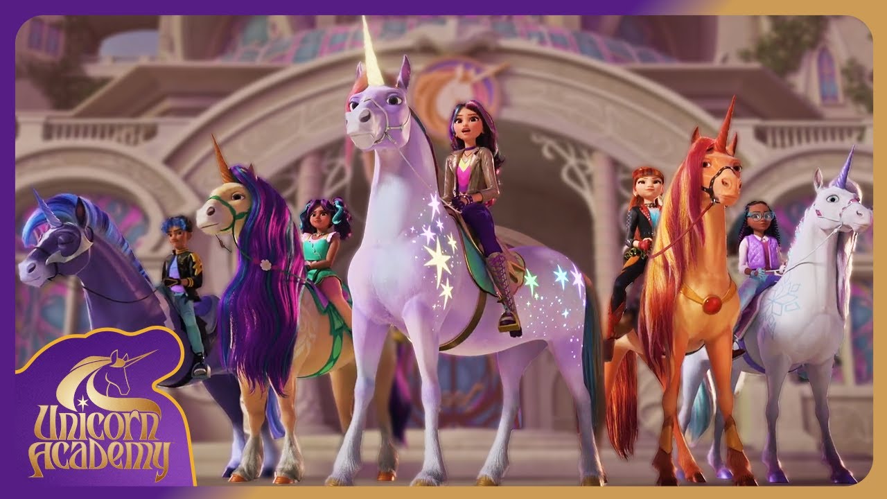 The Best Unicorn Battles! (Compilation) | Unicorn Academy | Spin Kids | Cartoons For Kids