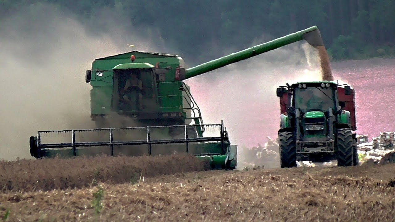 Žně 2018 - Sklizeň hrachu na zrno |Podorlické ZD Ohnišov| //Full HD// *50fps* John Deere