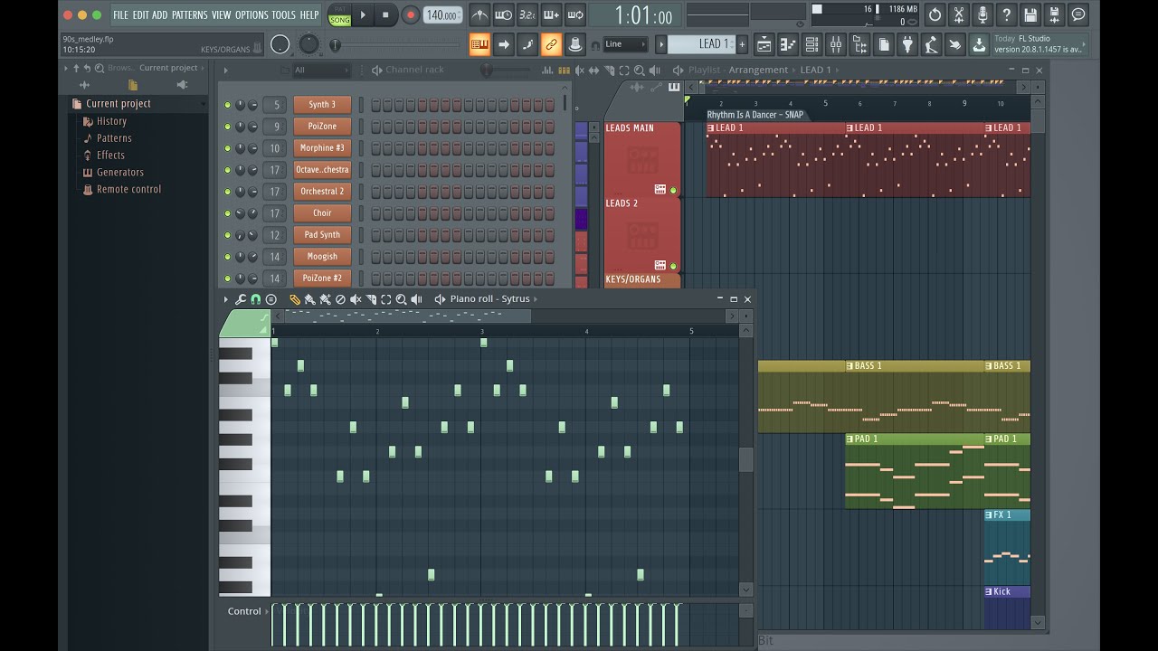 90's Eurodance Mix (FL Studio) [OUTDATED] [NEW VERSION AVAILABLE]