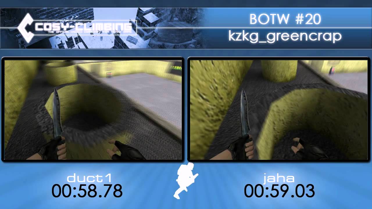 Cosy-Climbing BOTW #20 jaha vs duct1 on kzkg_greencrap