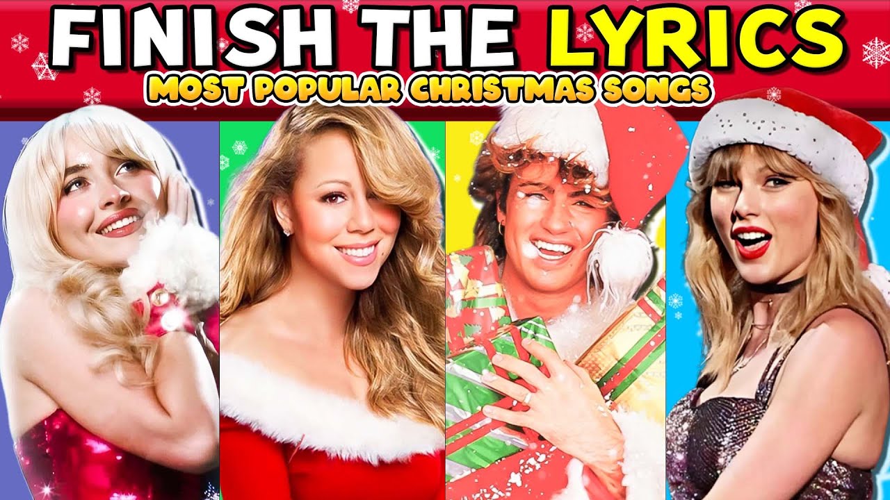 🎅FINISH THE LYRICS - Most Popular Christmas Songs 🎄 | Music Quiz #2