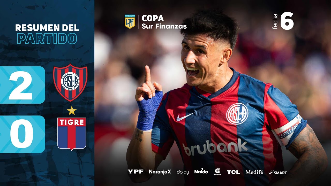 SAN LORENZO 2 - 0 TIGRE I Resumen del partido I #CopaSurFinanzas 2024