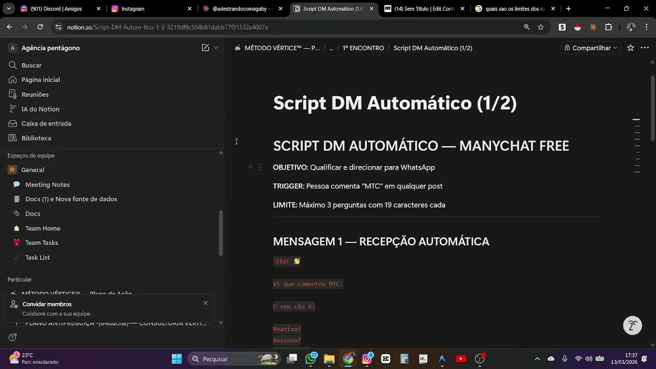 MANYCHAT para iniciantes Copie meu fluxo e venda todos os dias