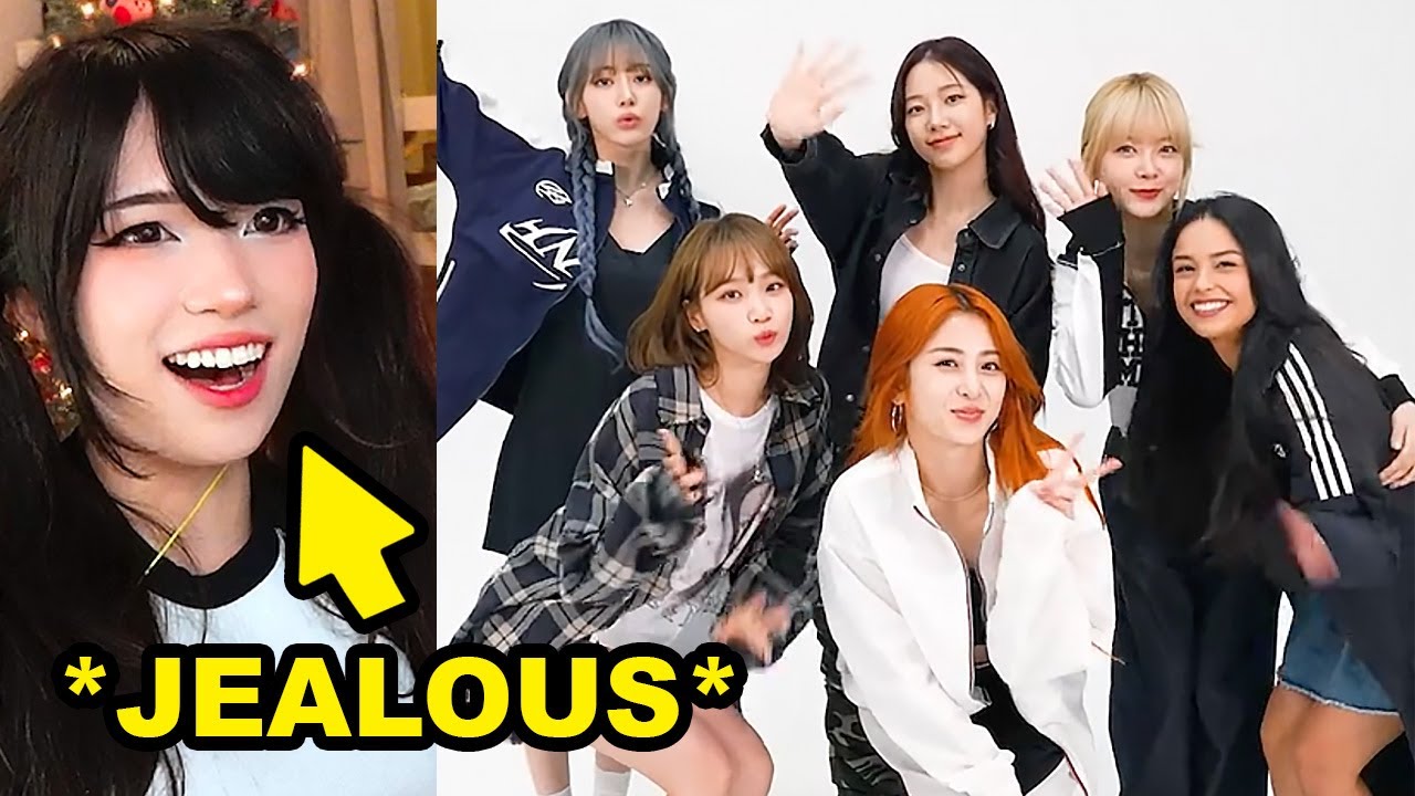 Emiru Reacts to Valkyrae's Vlog MEETING LE SSERAFIM!