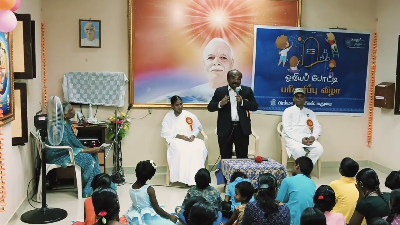 Speech in Brahma kumaris Meditation Centre, Thirmangalam 