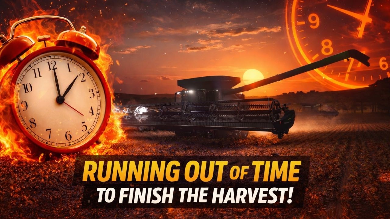 Running Out of Time to Finish the Harvest! 🚜 | Farming Simulator 25 LIVE