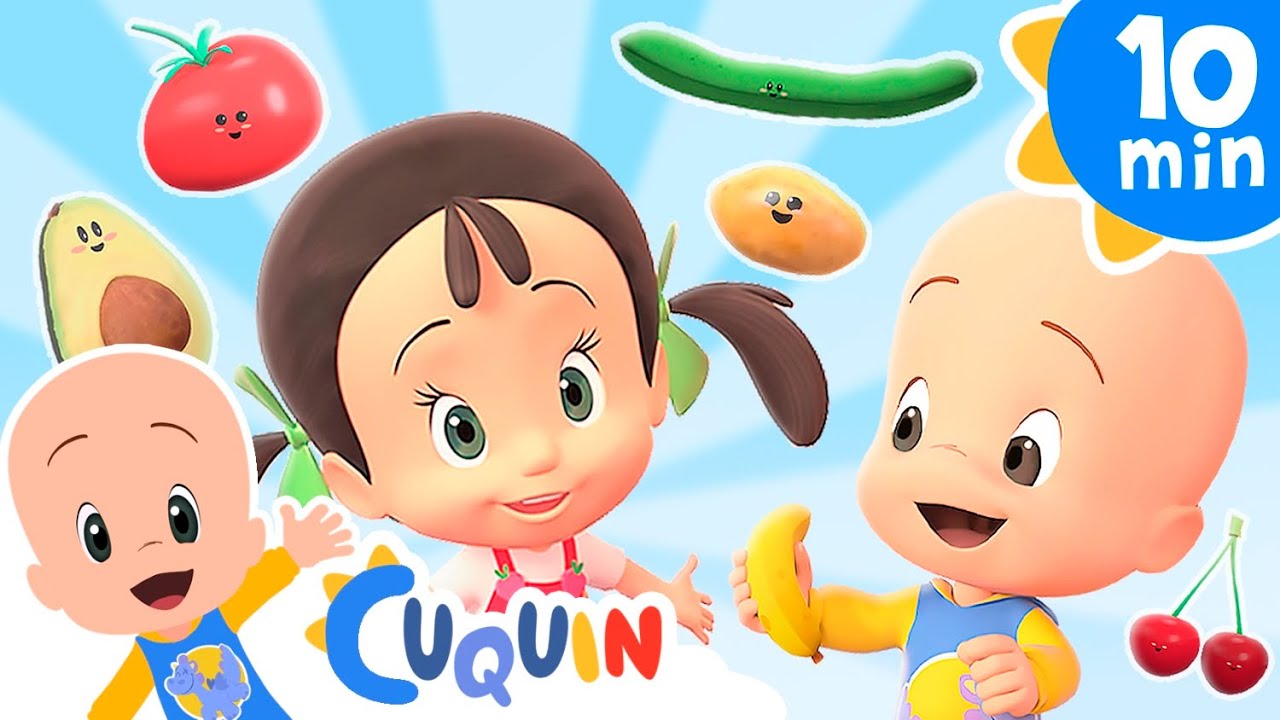 Aprende sobre las frutas y los vegetales cantando  | Canta con Cleo y Cuquín