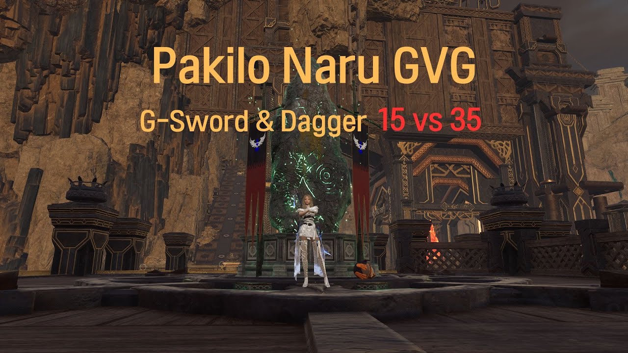 [THRONE AND LIBERTY] Pakilo Naru GVG(16vs35) G-Swrod & Dagger 파킬로나루 차원석 인터서버 극딜양단