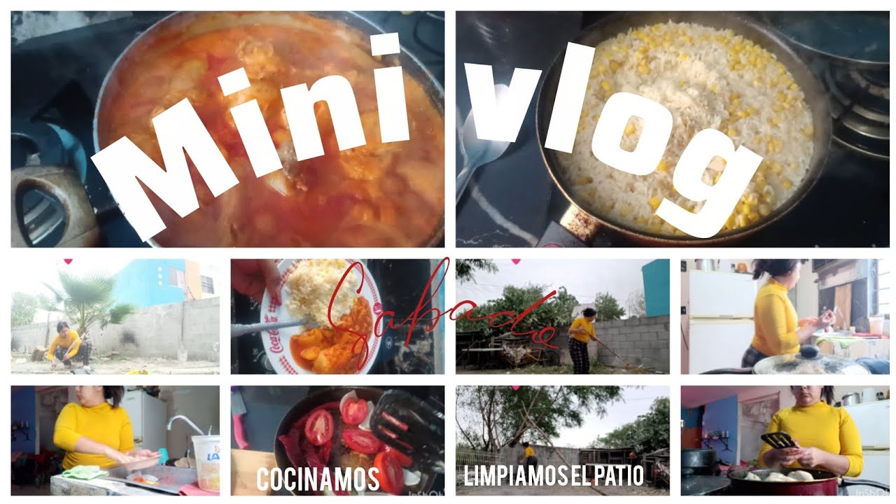 Limpiando el patio🧹Hace frío🌬️+Haciendo la comida 😋+Receta 🥣✅|Minivlog de mi sábado🫡