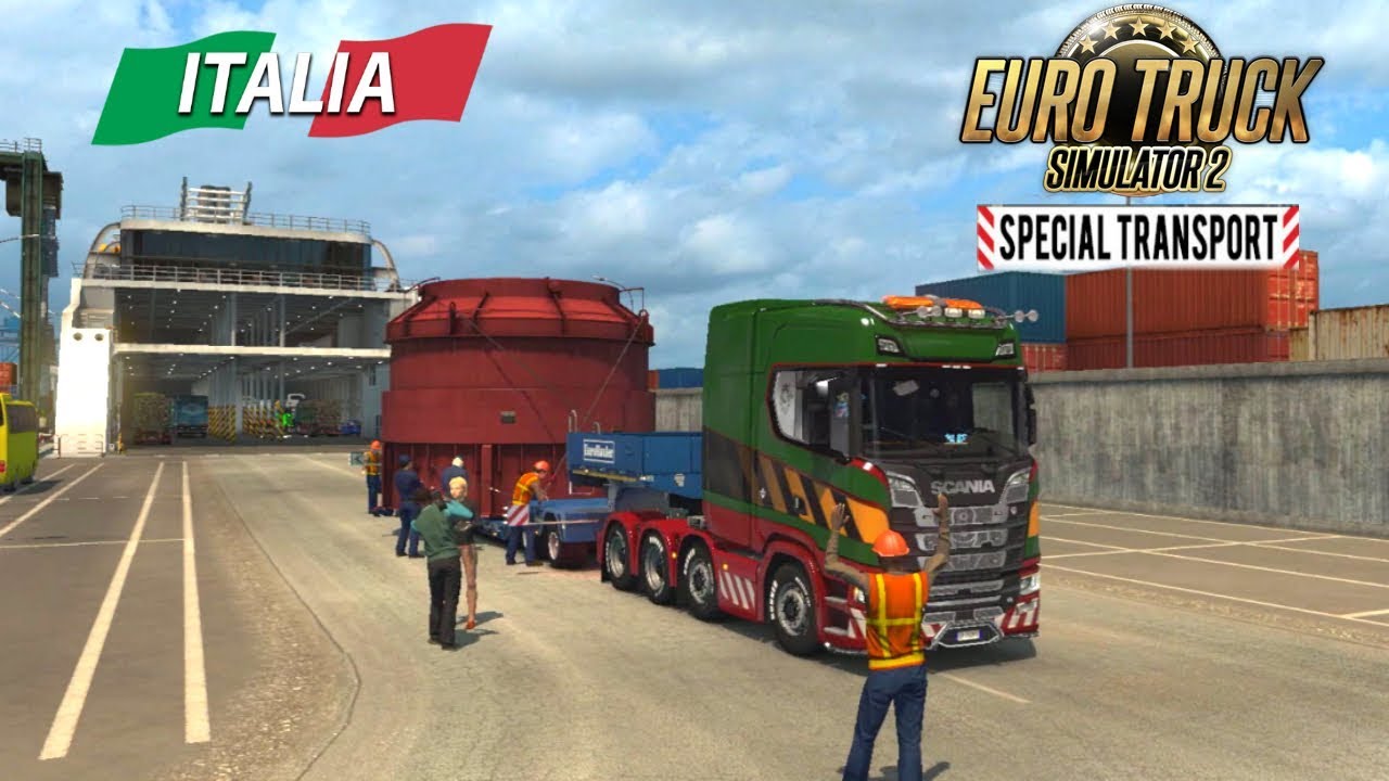 TRASPORTO SPECIALE A PALERMO #33 - DLC ITALIA - EURO TRUCK SIMULATOR 2