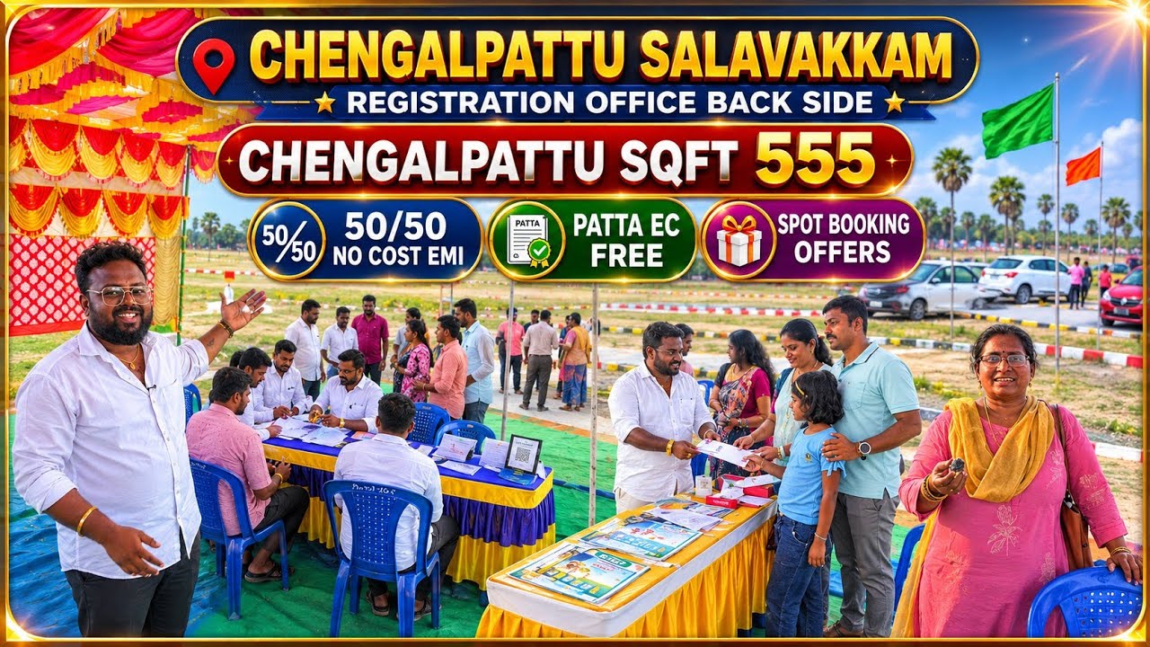 வெறும் 2000 EMI யில் Chennai அருகில் | low budget plots in Chengalpattu | Idea Mani