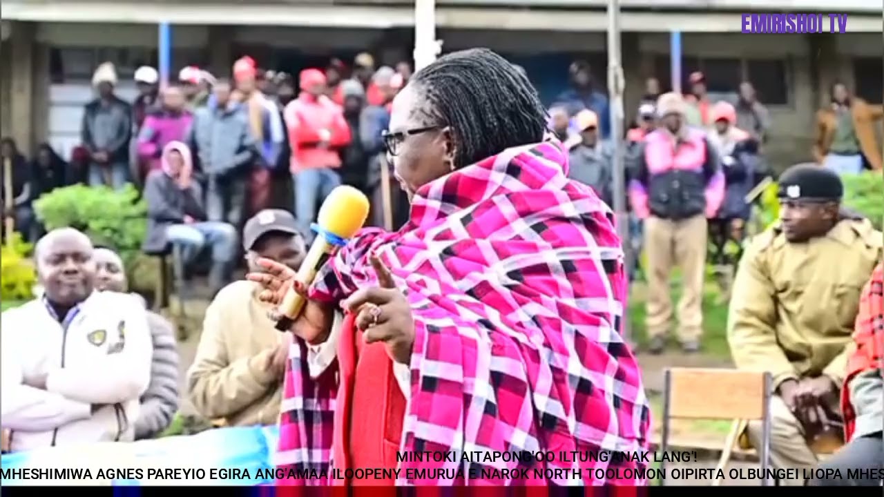 Hon.Agnes Pareyio to Former Narok North mp Hon.  Moitalel ole Kenta