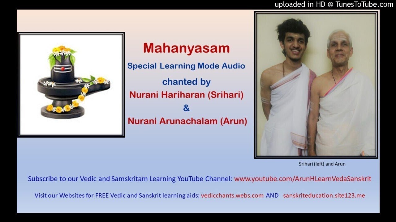 Mahanyasam 1 (also before starting Udaka Shanti) - Learning Mode (Kalashadi Puja, Kumbha Sthapanam)