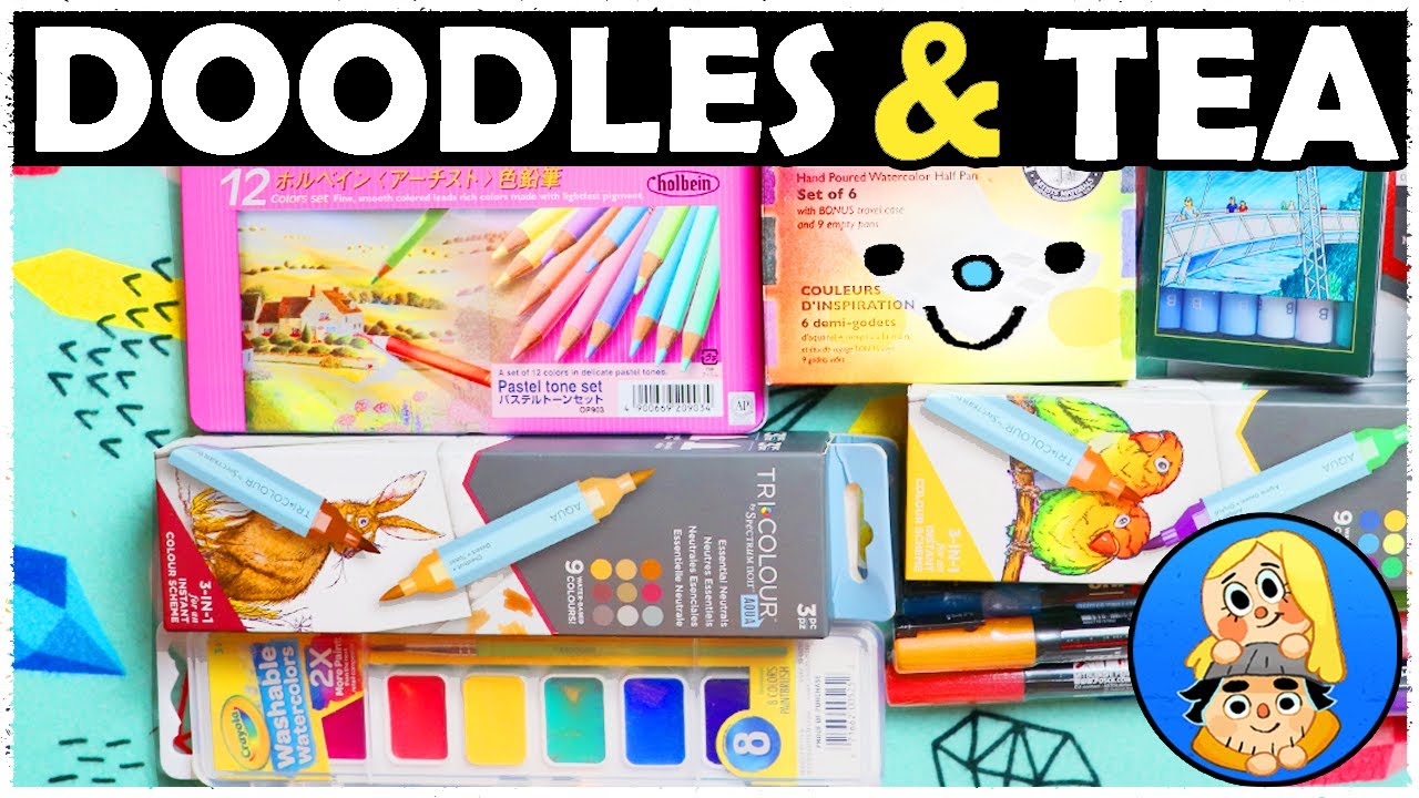MYSTERY ART HAUL! Who sent us these Art Supplies?! - Doodles & Tea