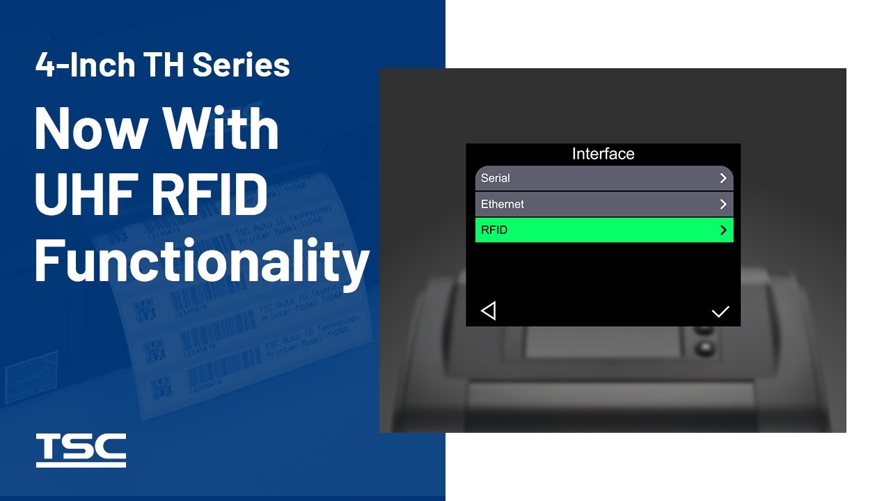 4-inch TH Series Now With UHF RFID Functionality