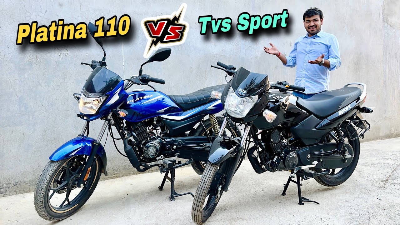 9000 का अन्तर  🤣 Bajaj Platina 110 ABS vs TVS Sport || Best 110 CC Bike for Family & Office ❓