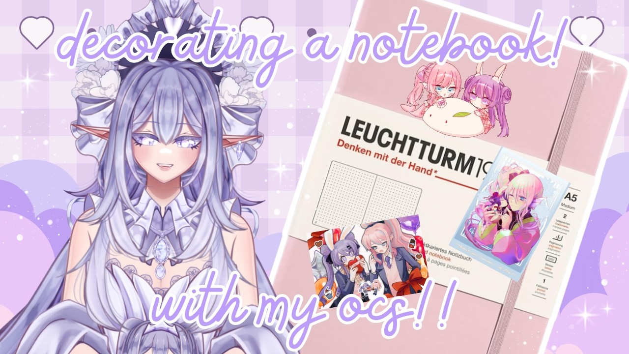 ♡ Украшаю блокнот своими оригинальными персонажами! 🐟🐇 А это тоже Ошикацу, лол? 🩷♡
