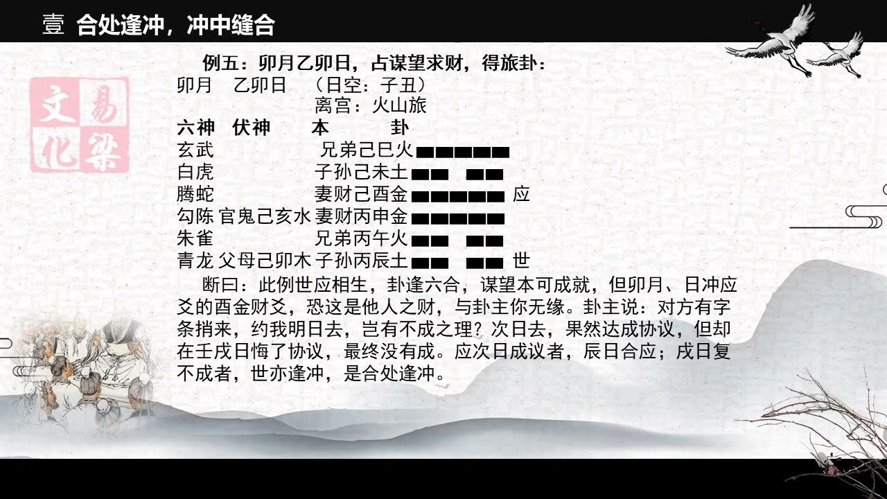 易梁老师《易梁六爻》 第088集 合处逢冲，冲中逢合 #中华易学 #六爻 #易梁 #周易