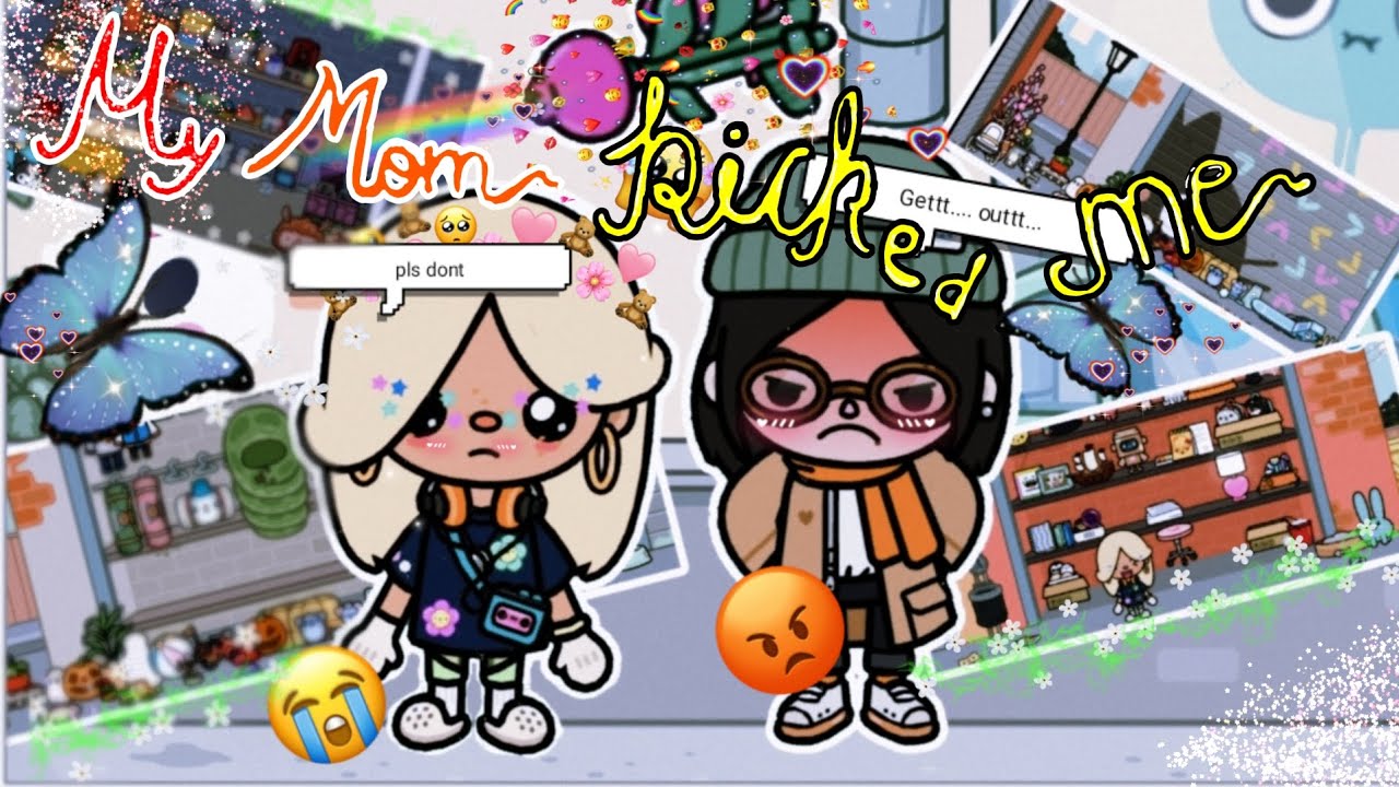 My mum kicked me out of the house and I found another family living out there`😬..✨🌷🍓🍥🛸🌸🍀#tocaboca