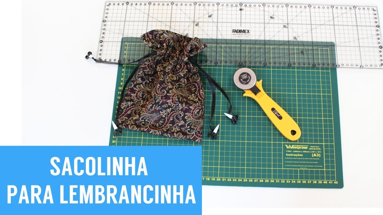 Como fazer Sacolinha de tecido | ModaByNill