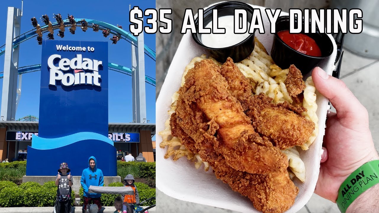 We fed the whole family for $35 on the Cedar Point Dining Plan! | Cedar Point 2024 | All Day Dining