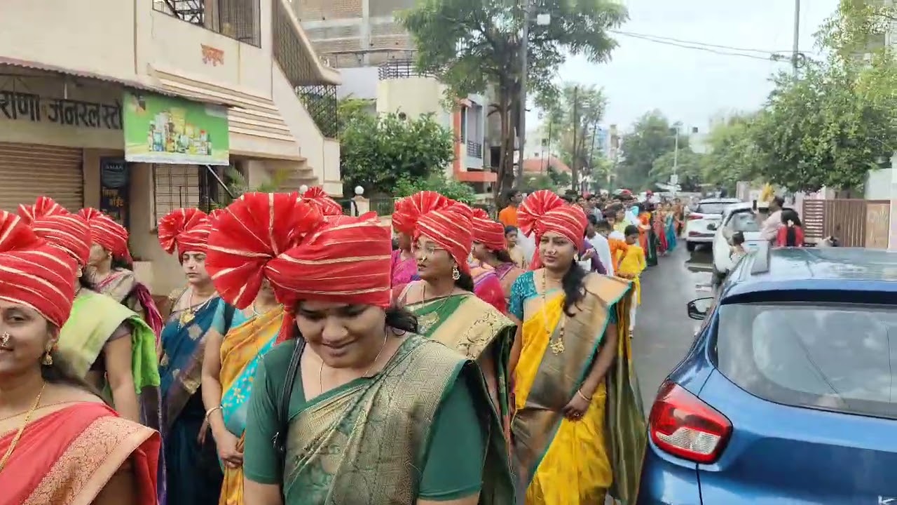 गणपती बाप्पा आगमन सोहळा भारत विद्यालय, अकोला