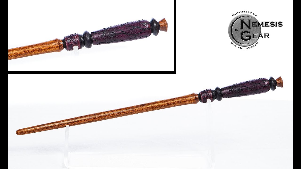 Wood Turning Purple Heart and Jotoba Wand