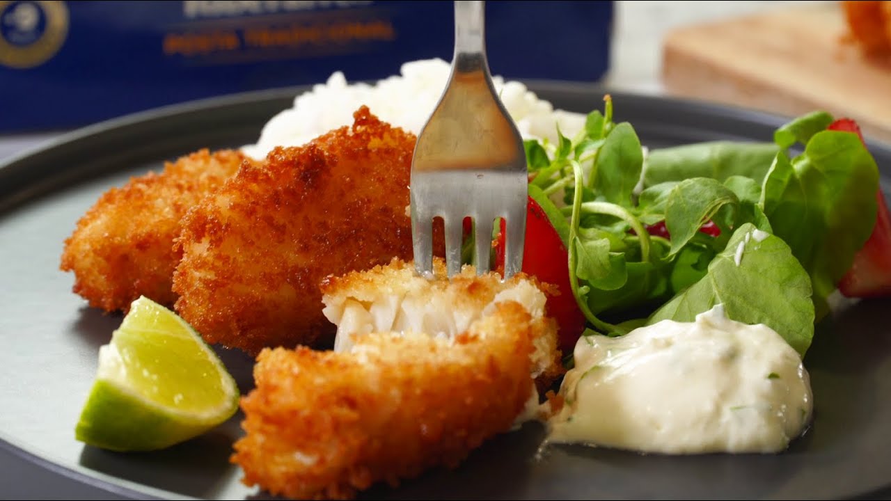 Bacalhau à milanesa em panko