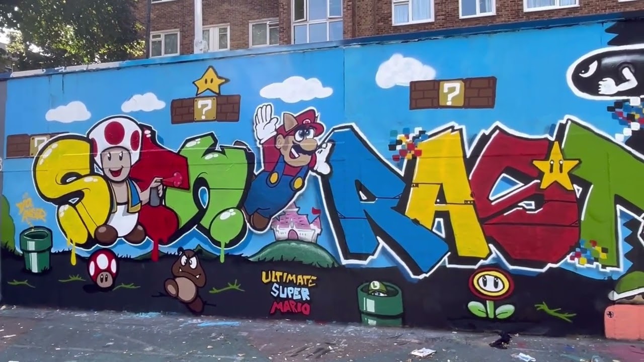 Hall of Fame Graffiti art Stockwell London 2024.
