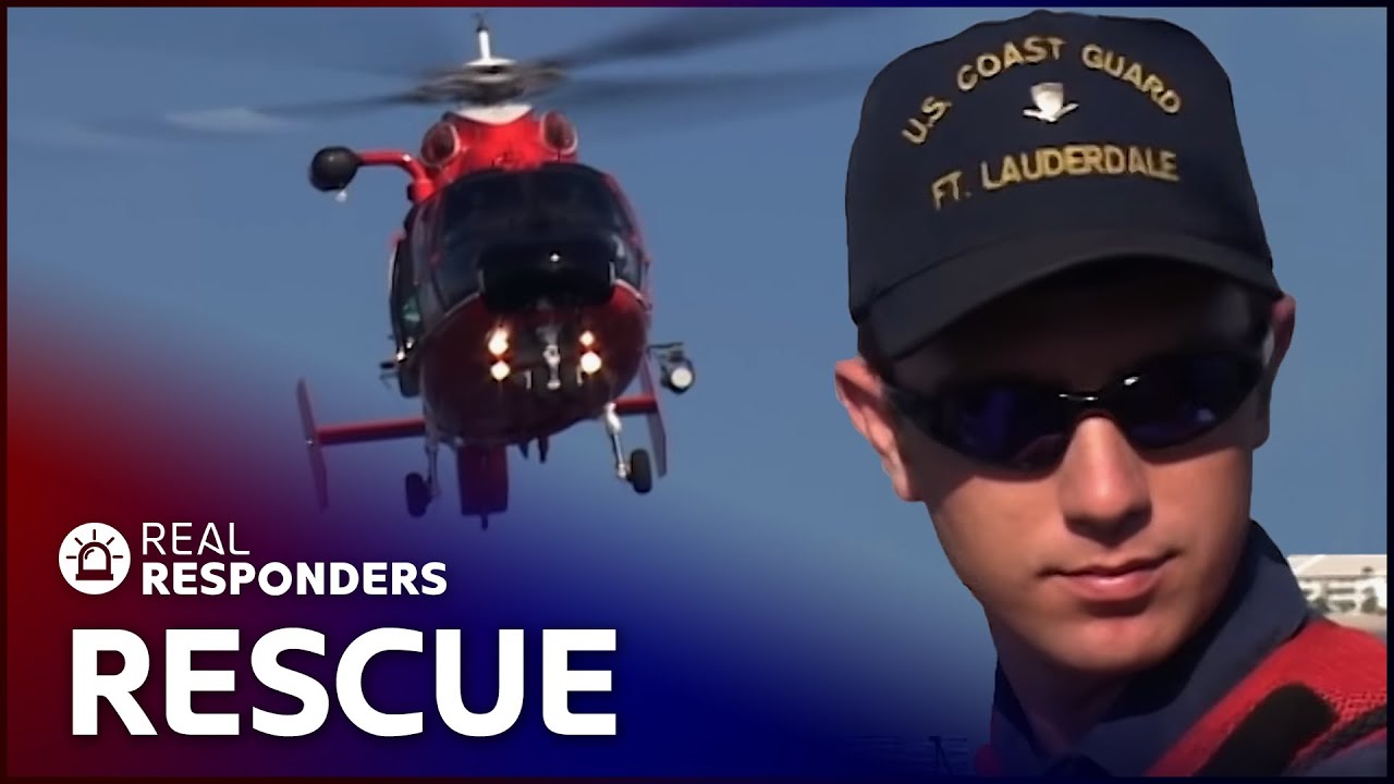 US Coast Guards Train For Helicopter Rescues | Water Cops