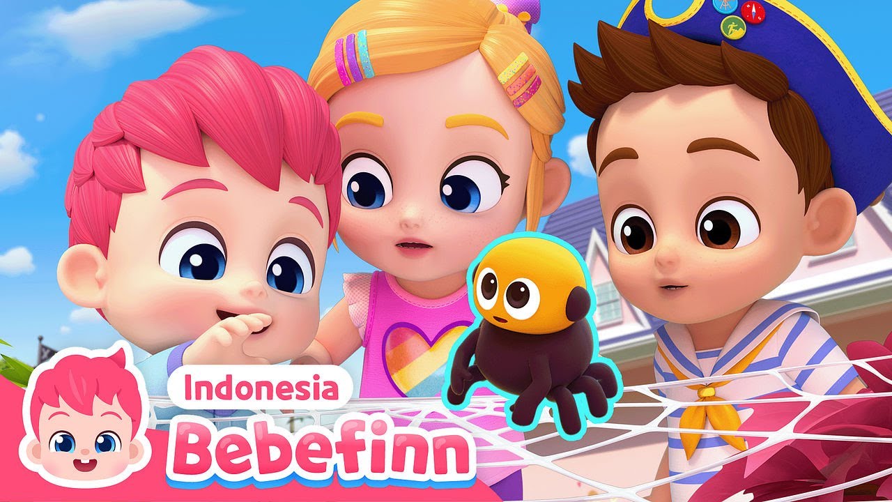 Laba-laba Kecil | EP59 | Eensy Weensy Spider | Lagu Anak | Bebefinn Bahasa Indonesia