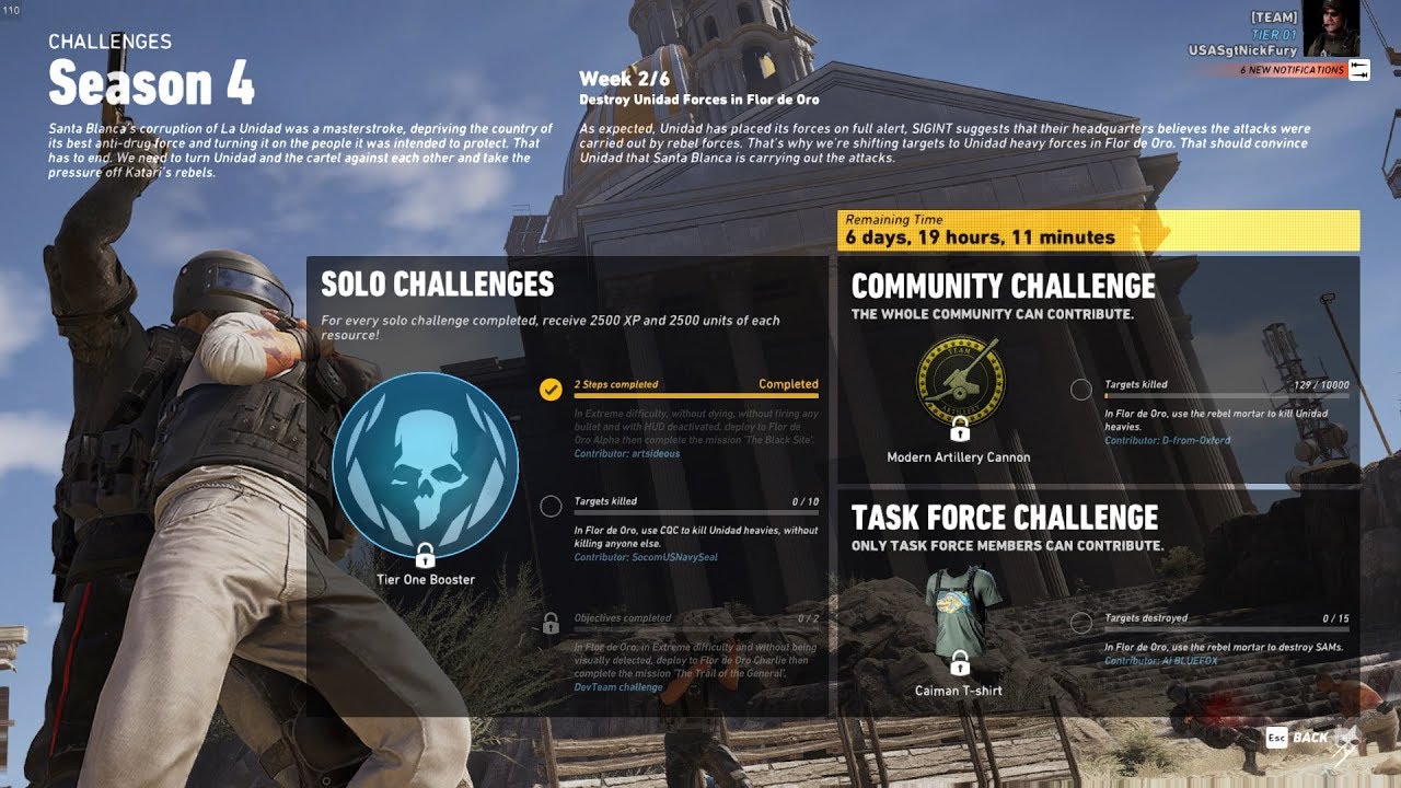 Ghost Recon Wildlands Season 4 Week 2 Solo Challenge 1 Complete Walk Thought