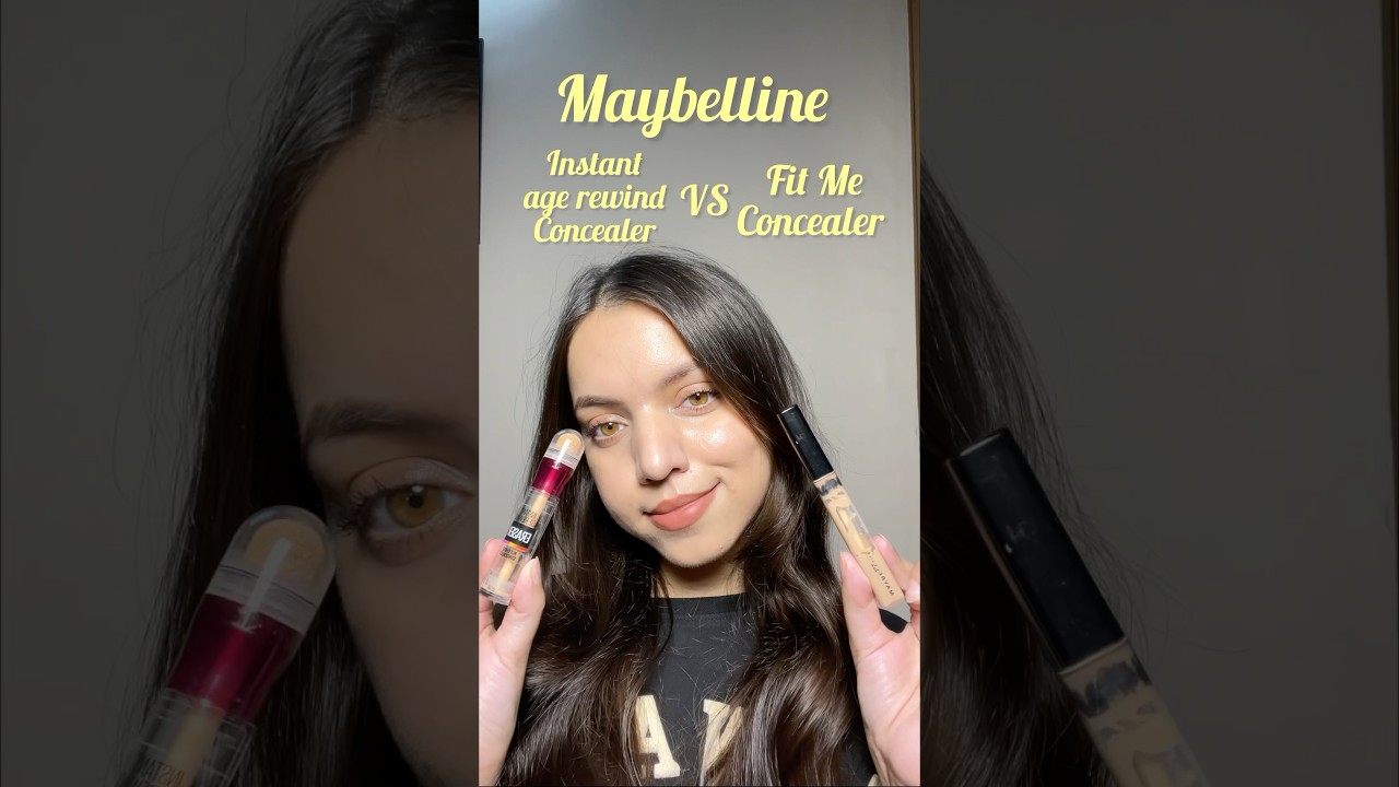 Maybelline instant age rewind concealer VS Maybelline fit me concealer 