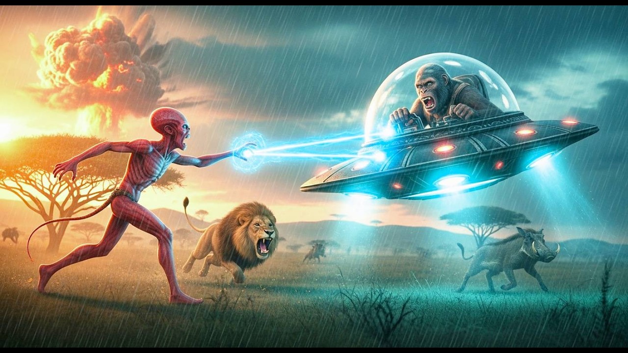 Life 3.1 Million Years Ago | Early Humans Trapped Between Alien Terror and Savage Lions