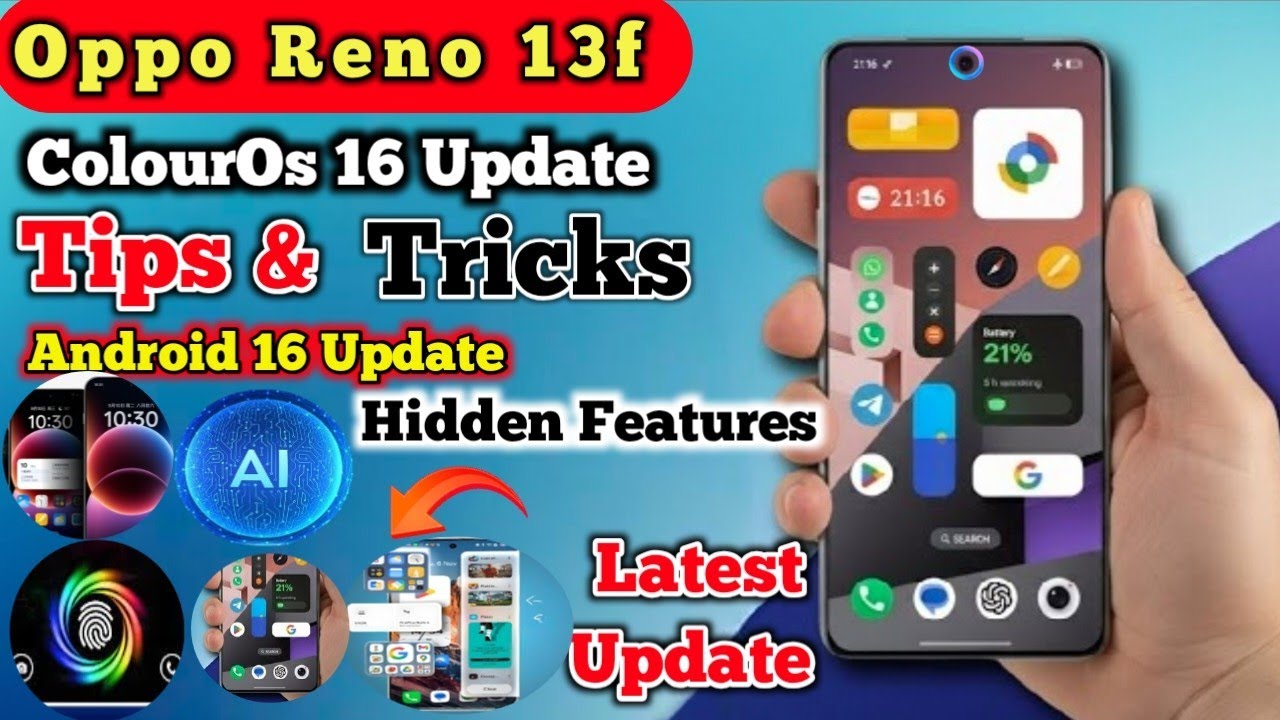 Oppo Reno 13F Tips & Tricks After ColorOS 16 Update | Hidden Features & Best Settings,colorOS 16