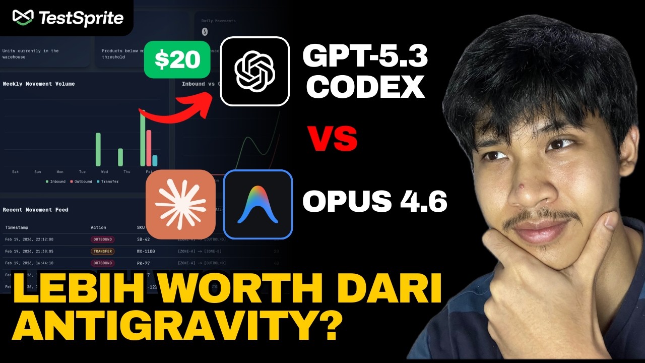 AI Paling WORTH di 2026? Codex CLI vs Antigravity (GPT-5.3 Codex vs Opus 4.6)